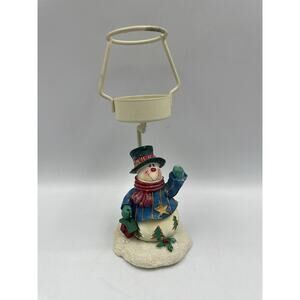 Yankee Candle Winter Snowman Tea Light Holder Birdhouse Tree Candy Cane